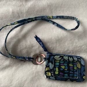 Vera Bradley ID wallet w/Lanyard